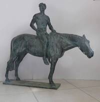 SK3001 Albert  Hinrich  Hussmann, Monumentale   Bronze - Skulptur  eines   Olympischen   Siegers  zu  Pferde