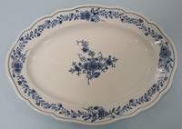 PK-009 Ovale  Platte  Meissen  Blaudekor