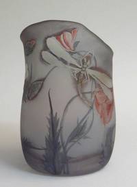 GL2001 Eisch - Vase  mit  Libellen - Dekor