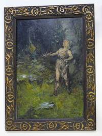 GE4102 Ferdinand  Leeke,  Nibelungensage:  Siegfried  erwartet  Fafnir