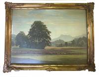 GE4008 Rudolf   Sieck, Sommerlandschaft  bei  Bernau   am   Chiemsee