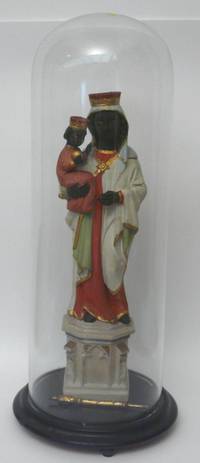 SK3012 Schwarze  Madonna  unter  Glassturz