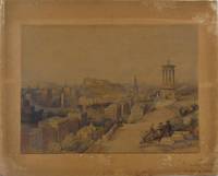 GR8002 David  Roberts, A  Panoramic  View  of&#x201e;Edinburgh  from  Calton  Hill&#x201c;  Looking  West  (1846)