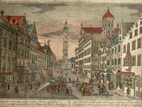 GR8025 Georg Balthasar Probst, Rathaus und  Brotmarkt in Augsburg