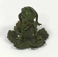 SK3013 Wiener  Bronze  Frosch  mit  Schnecke