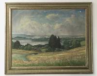 GE4011 Rudolf   Sieck, Weite  sommerliche  Landschaft  am   Staffelsee