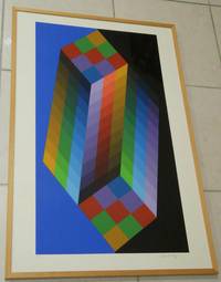 GR8012 Victor  Vasarely, Kinetische  abstrakte  Komposition  - Op  Art  (Épreuve   d´ Artiste)