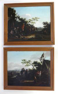 GE4115 Barend  Gael  (Gaal) (zugeschrieben), Gemäldepaar  mit  ländlichen  Wirtshausszenen