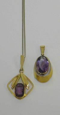 SU7015 Zwei  Teile  Amethyst - Schmuck