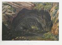 GR8029 Friedrich  Salathé  (nach  Antoine  Ignace  Melling), Die  Grotte  von  Bedeilhac  in  Südfrankreich (Kolorierte   Aquatinta - Radierung  um  1820)