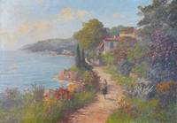 GE4082 Alois   Arnegger, Küstenweg  an  oberitalienischem  See