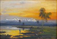 GE-544 Peter  Eilers, Landschaft  in  Abendstimmung