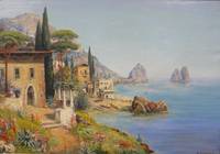 GE-388 Alois  Arnegger, Italienische   Küstenlandschaft