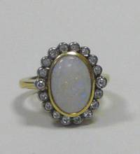 SU7010 Opal - Ring  mit   Brillanten