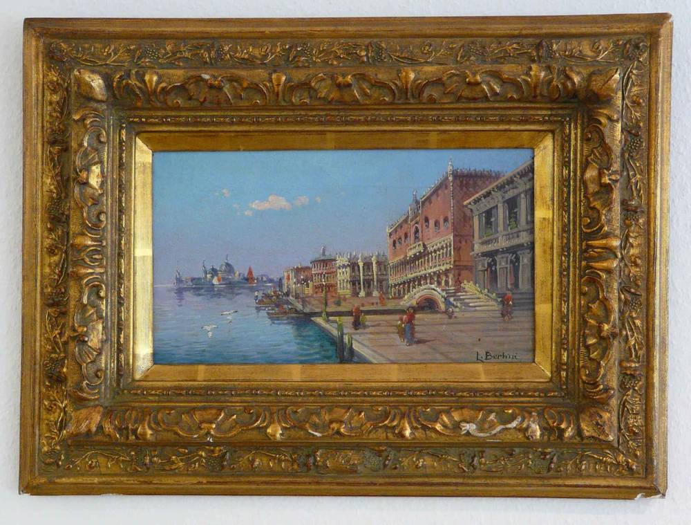 GE4007 L. Bertini  (=Karl  Kaufmann),  Venedig, Blick  vom  Dogenpalast  auf  Santa  Maria  della  Salute