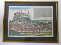 GR8013 Kolorierter  Kupferstich  Würzburg, aus  der  Schedel´schen  Weltchronik, Nürnberg 1493  (Herbipolis  bzw.  Wurtzburg, Deutsche  Ed.  bei  u. a.  Anton  Koberger  Nürnberg)