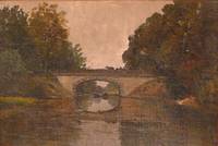 GE4031 Otto Gampert, Landschaft mit Brücke