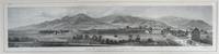 GR8020 Panorama der Vogesen mit der Eisenbahnlinie Straßburg - Basel (Lithographie)