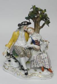 PK1039 Schäfergruppe  Meissen 1850 - 1924