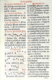 VE6029 Zwei  Missale - Blätter  (1591)