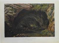 GR8029 Friedrich  Salathé  (nach  Antoine  Ignace  Melling), Die  Grotte  von  Bedeilhac  in  Südfrankreich (Kolorierte   Aquatinta - Radierung  um  1820)