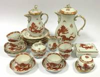 PK1046 Mocca - Service   Meissen   Roter  Drache