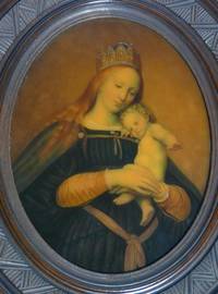 GE-230 Hinterglasgemälde  Madonna  mit  Kind