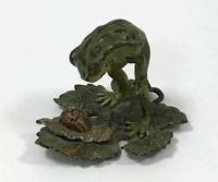 SK3013 Wiener  Bronze  Frosch  mit  Schnecke